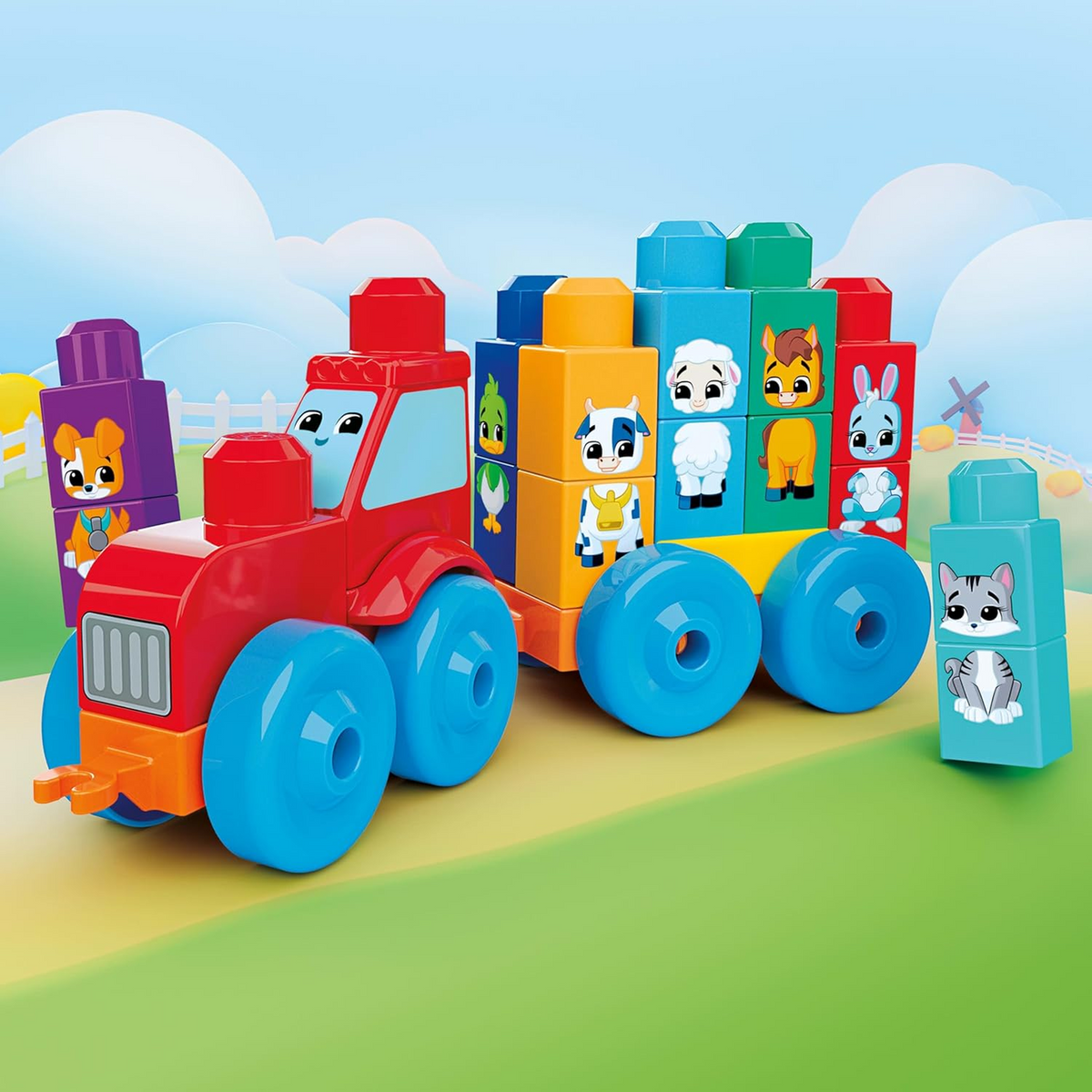 Mega Bloks Build and Match Animal Tractor