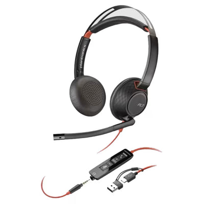 سماعة Poly Blackwire C5220T USB للكول سنتر بإلغاء الضوضاء