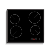 Samsung Electric Hob 60cm with 4 Burners Touch Control