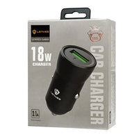 LENYES CA859 Car Charger – 18W Fast Charging – Black