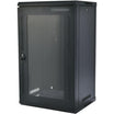 HAING 18U Wall-Mount Network Cabinet, 600 x 600 x 910mm, Glass Door, Cooling Fan, 4-Port PDU and Shelf