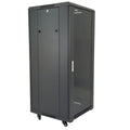 HAING 32U Network Server Cabinet, 600 x 1000mm, Glass Door, Dual Fans, 3 Shelves, 6-Port PDU and Casters