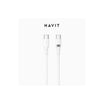 HAVIT CB6280 USB-C to USB-C Silicone Cable 1.0M PD Fast Charging