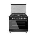 CONTI Gas Cooker 90CM – 5 Burners with Cast Iron Grates