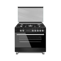 CONTI Gas Cooker 90CM – 5 Burners with Cast Iron Grates