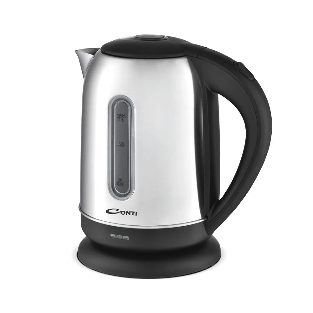 CONTI Stainless Steel Kettle 1.7L – Fast & Stylish CONTI Stainless Steel Kettle 1.7L – Fast & Stylish