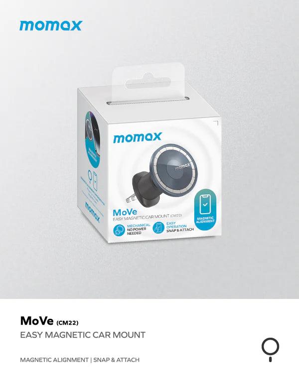 Momax Move Easy Magnetic Car Mount - Black