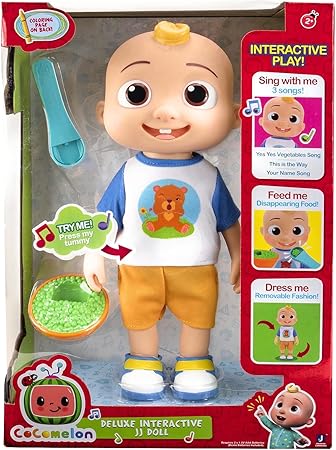 COCOMELON Large Vinyl Doll My Friend JJ Fun for Kids