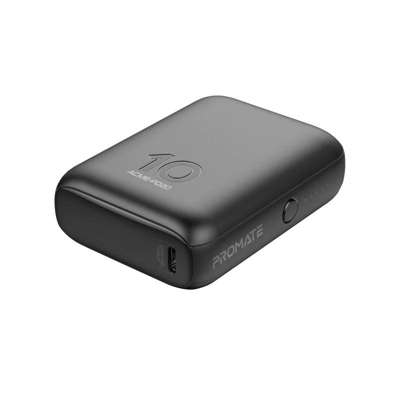 Charge Faster with PROMATE Acme PD20 Power Bank 20W Power - Black