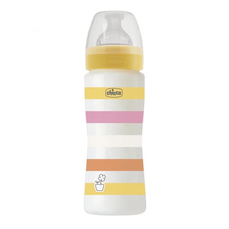 Chicco BOTTLE WB PP GIRL330ml FAST SIL & Anti-Colic - Yellow