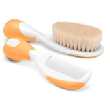 Chicco Baby Brush & Comb Set Soft & Safe - Orange