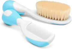 Chicco Baby Brush & Comb Set Soft & Safe - Light Blue