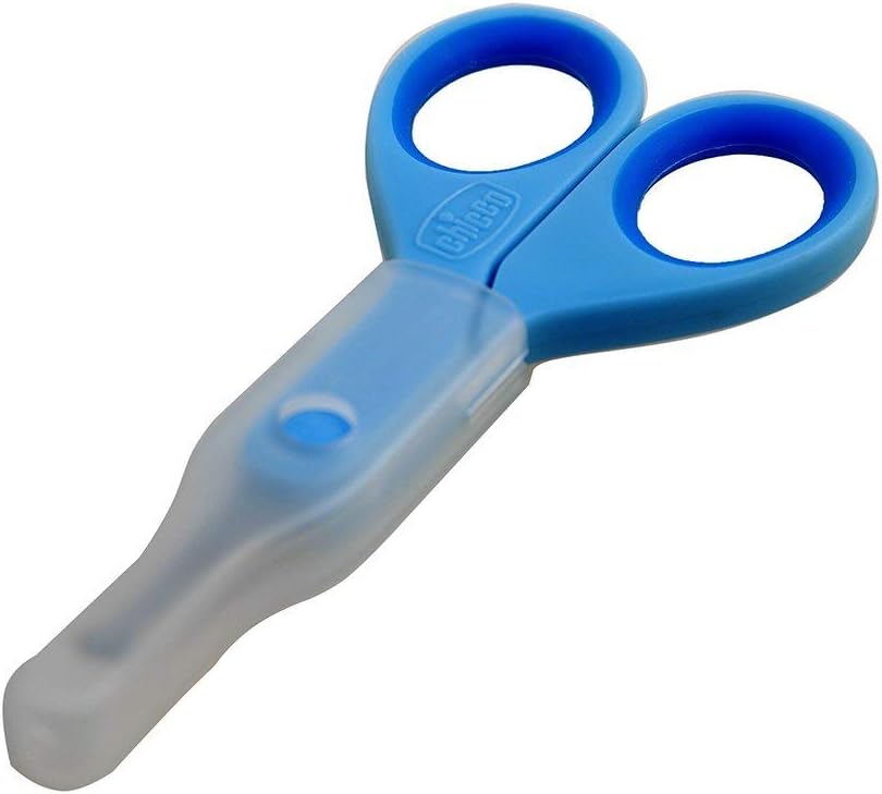 Chicco Baby Nail Scissors Precise & Stainless Steel - Light Blue