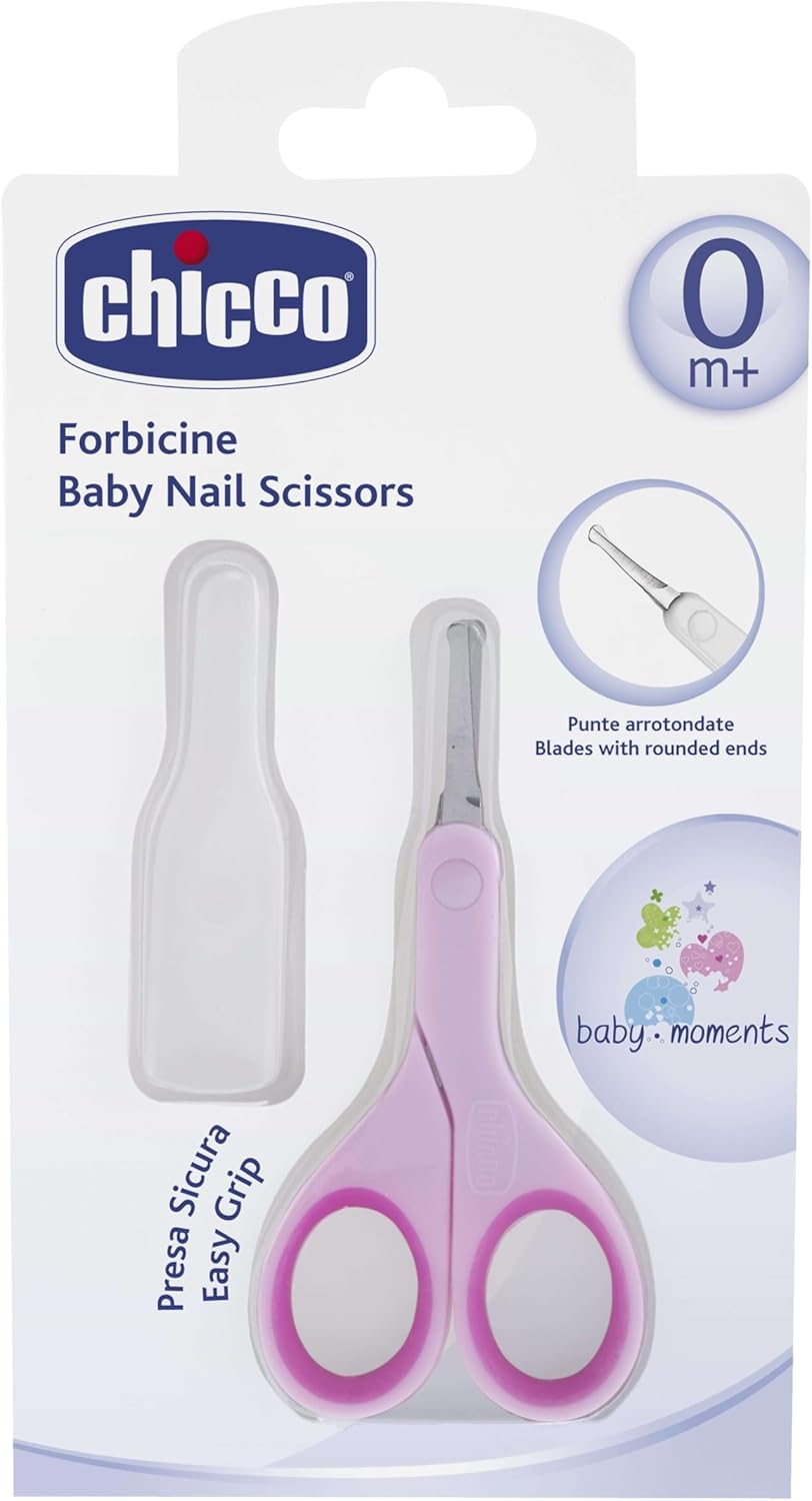 Chicco Baby Nail Scissors Safe & Precise - Pink