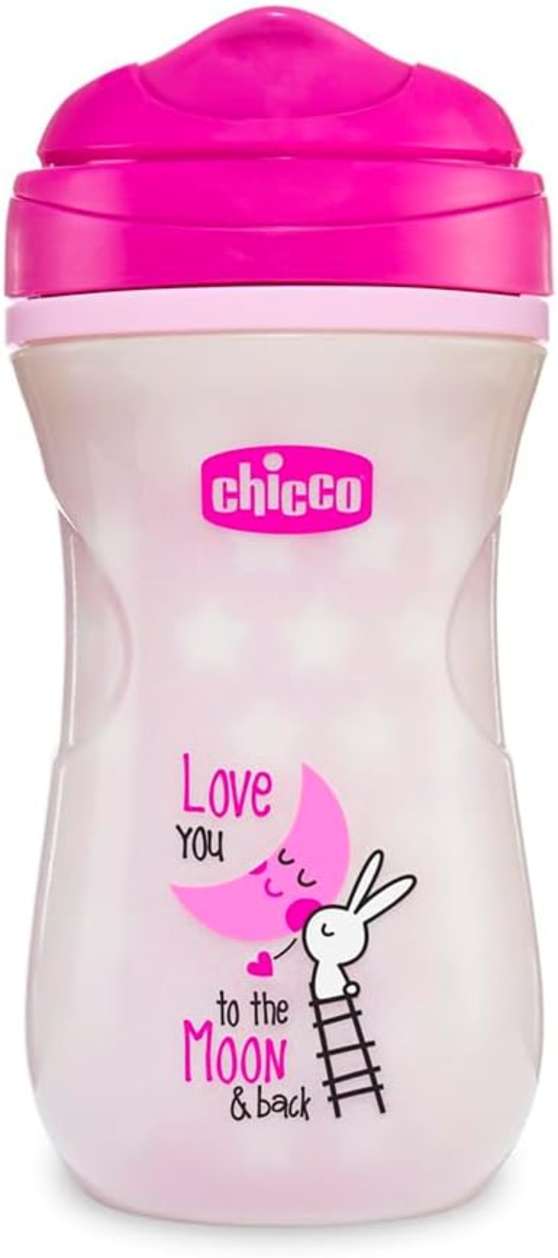 Chicco Glowing Cup 14M+ Leak-Proof & Keeps Drinks Warm - Pink Chicco Glowing Cup 14M+ Leak-Proof & Keeps Drinks Warm - Pink