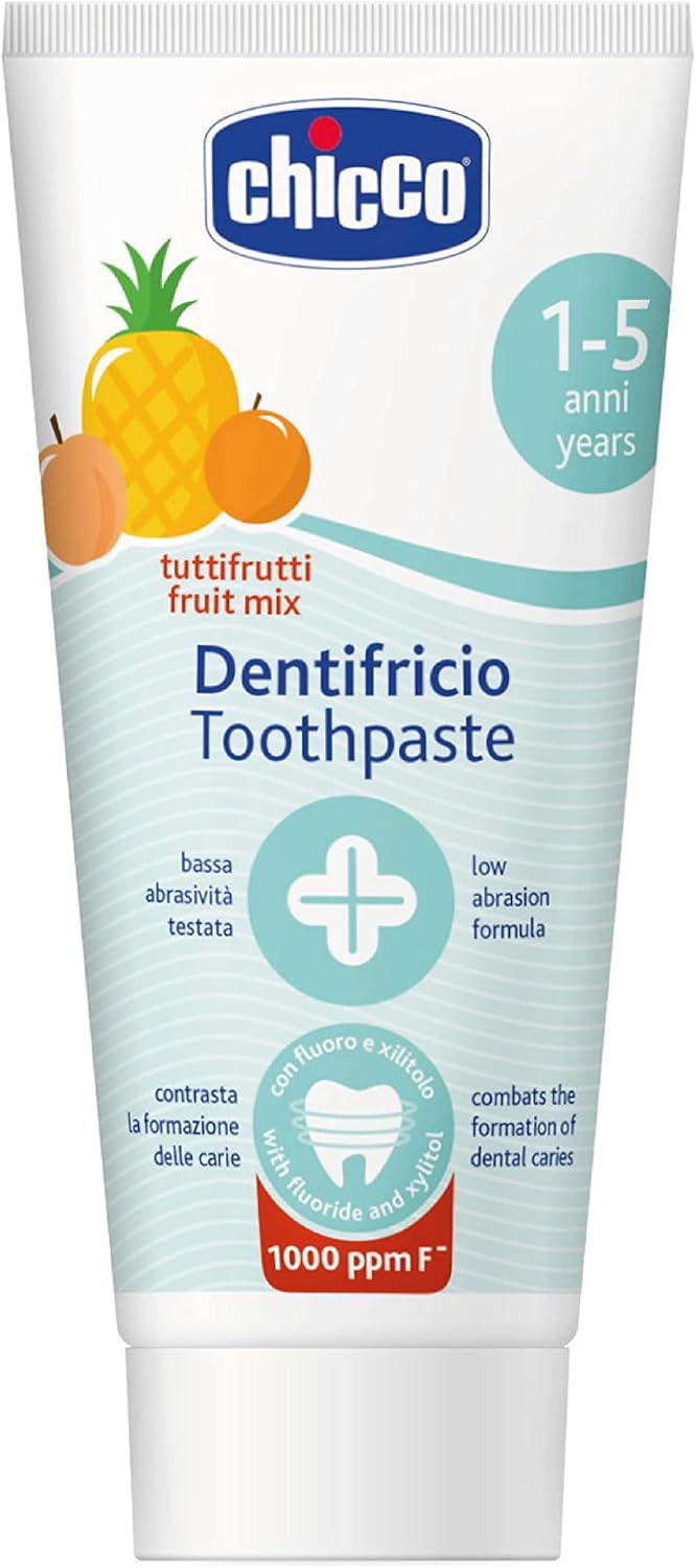 Chicco Kids Toothpaste 1-5Y Fruit Mix Flavor With Fluoride