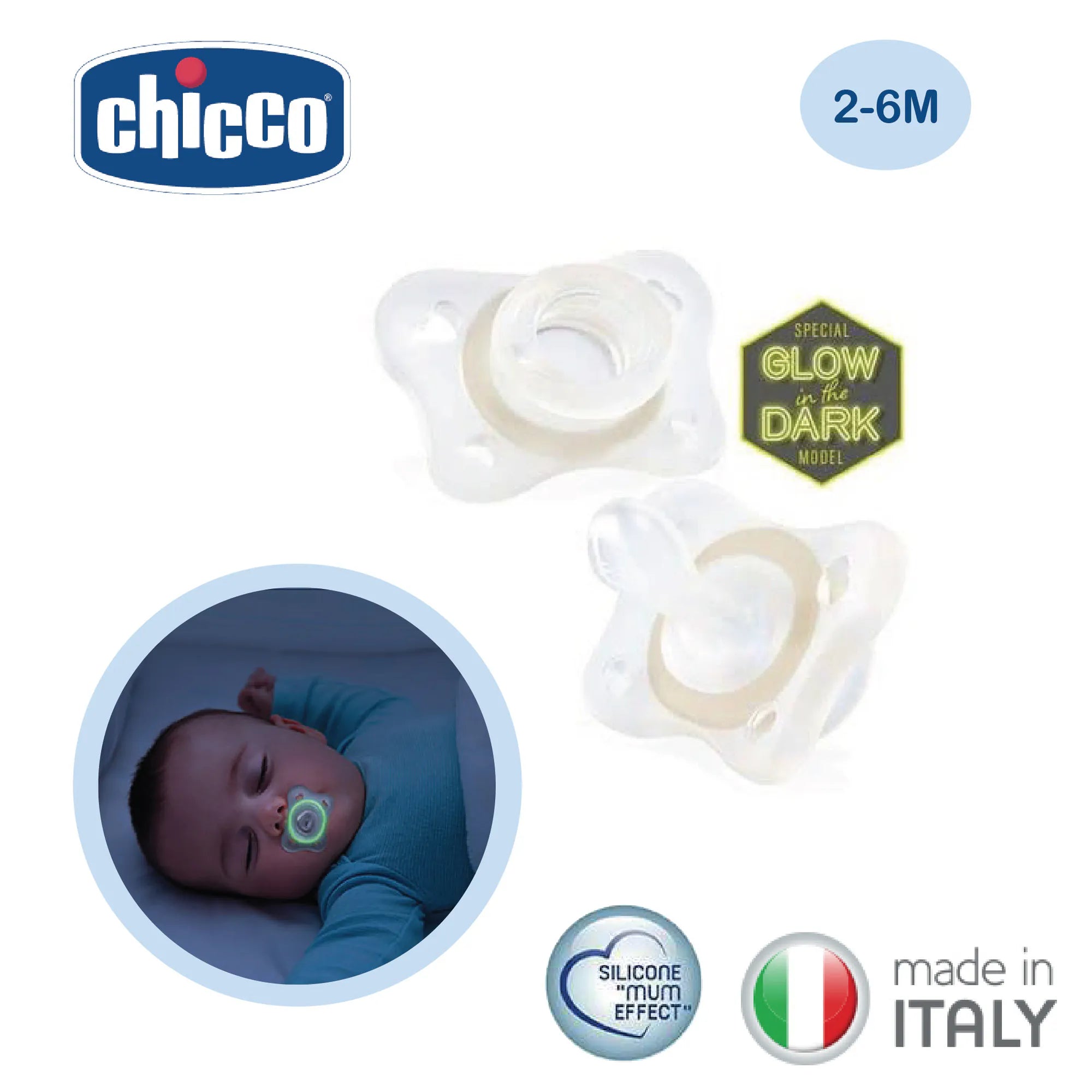 Chicco Mini Soft Glowing 2-6M Ultra-Light & Night-Ready