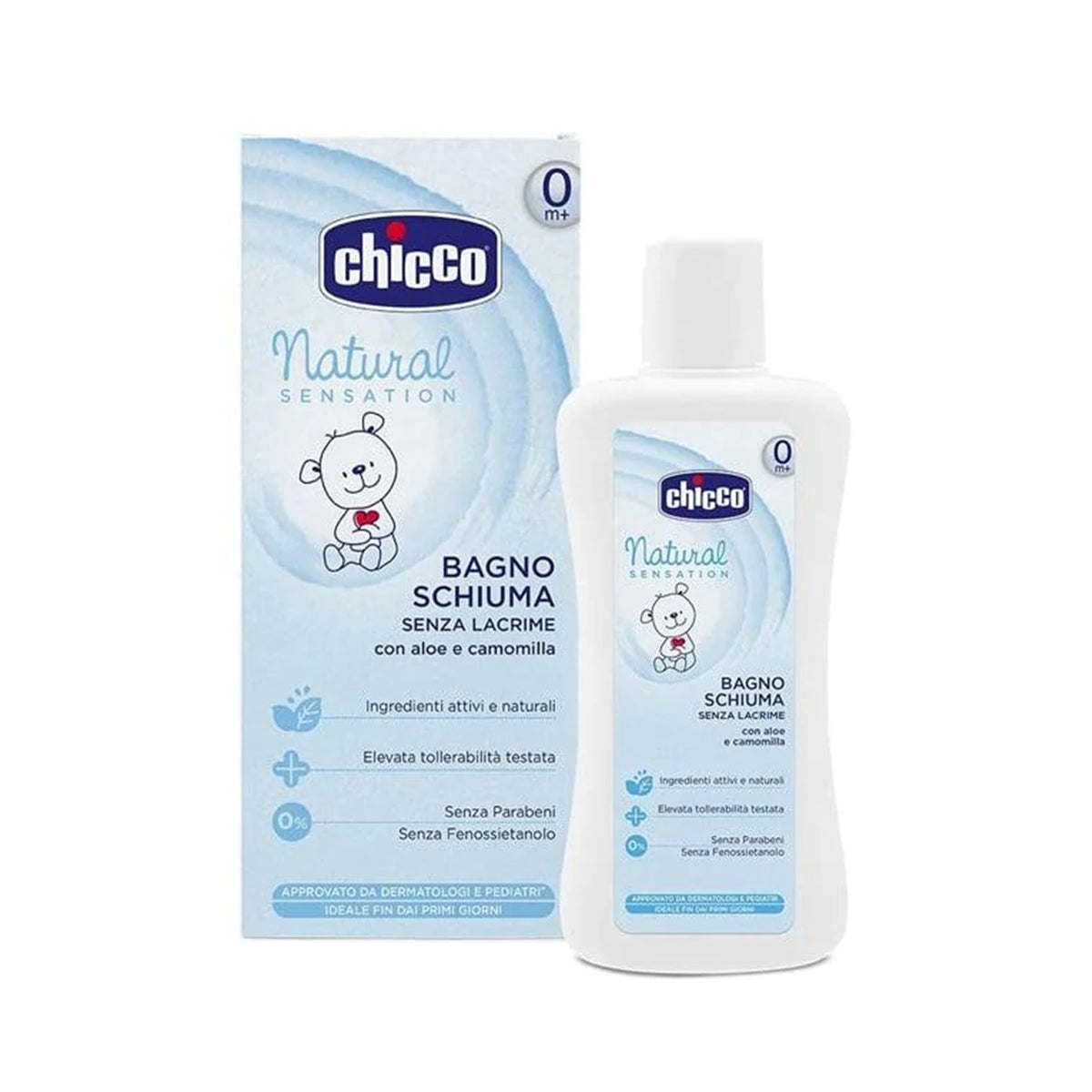 Chicco NAT SENS Bath Foam Tear-Free Gentle 200ml