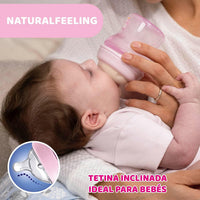 Chicco Natural Feeling Baby Bottle 250ml Anti-Colic - 2M+ 