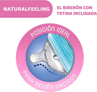 Chicco Natural Feeling Baby Bottle 250ml Anti-Colic - 2M+ 