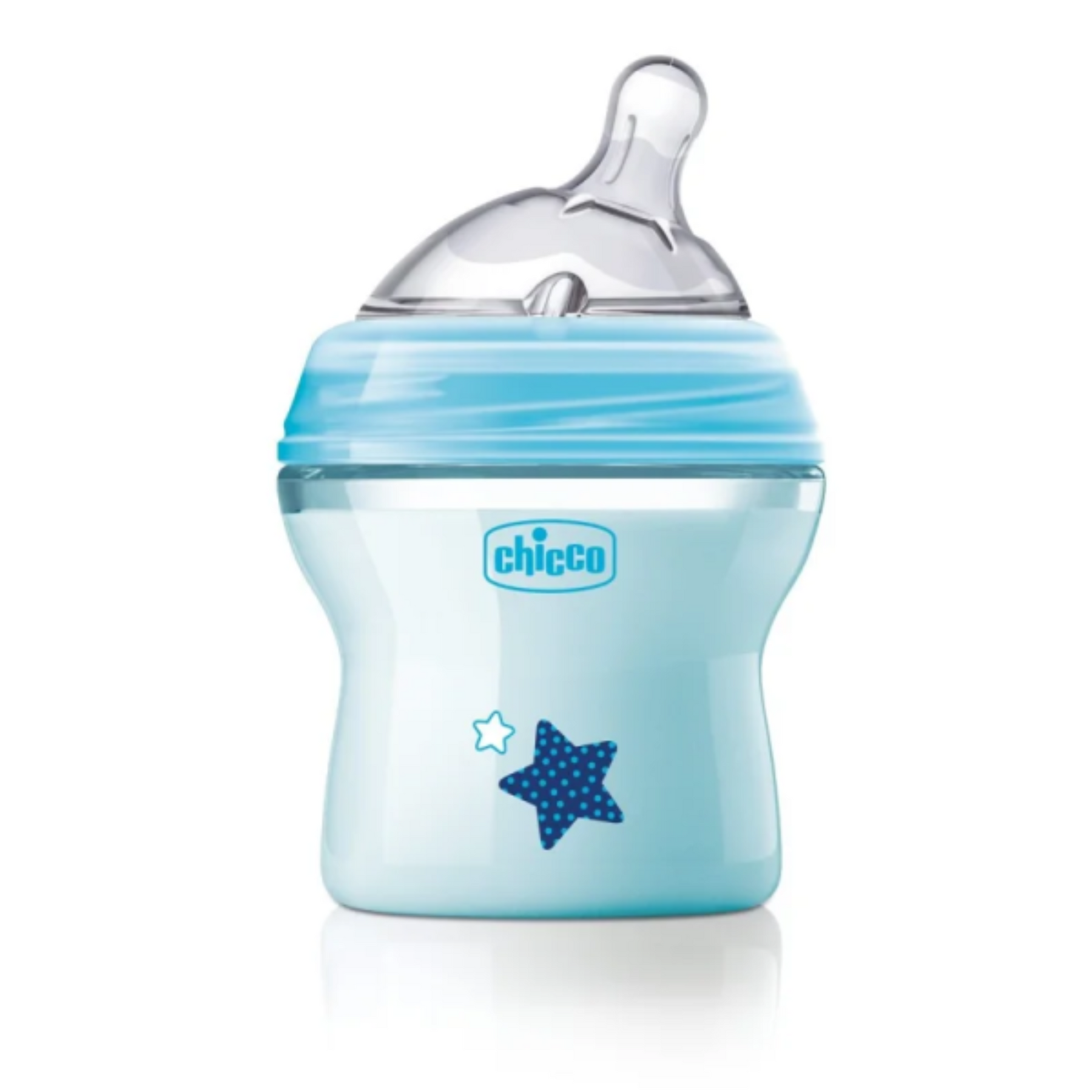 Chicco Natural Feeling Bottle 150ml Anti-Colic 0M+ - Blue Chicco Natural Feeling Bottle 150ml Anti-Colic 0M+ - Blue