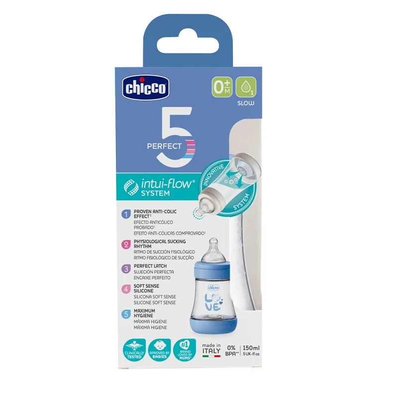 Chicco P5 PP BOY Bottle 150ml Slow Flow 2023 CL2 Soft Silicone Chicco P5 PP BOY Bottle 150ml Slow Flow 2023 CL2 Soft Silicone