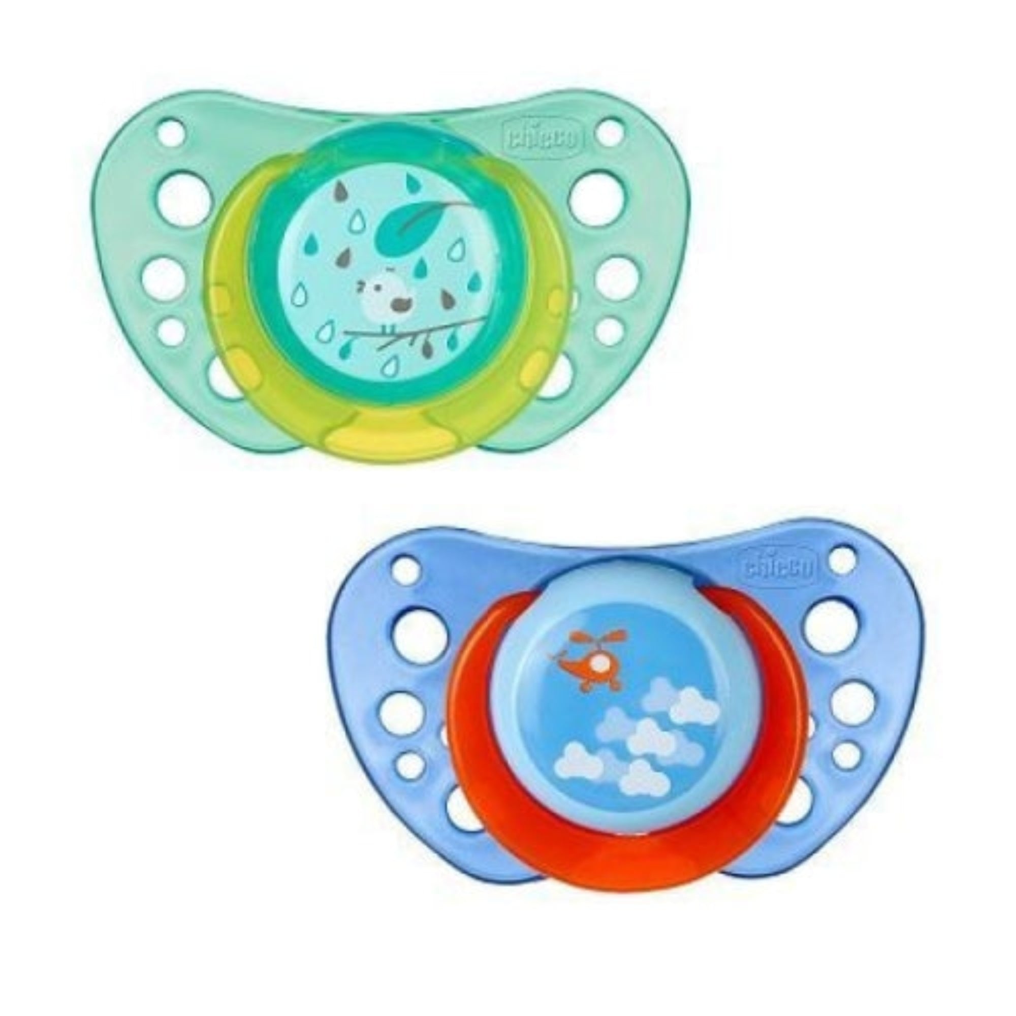 Chicco Physio Air 12M+ Boy 2PCS Soother Skin-Friendly 