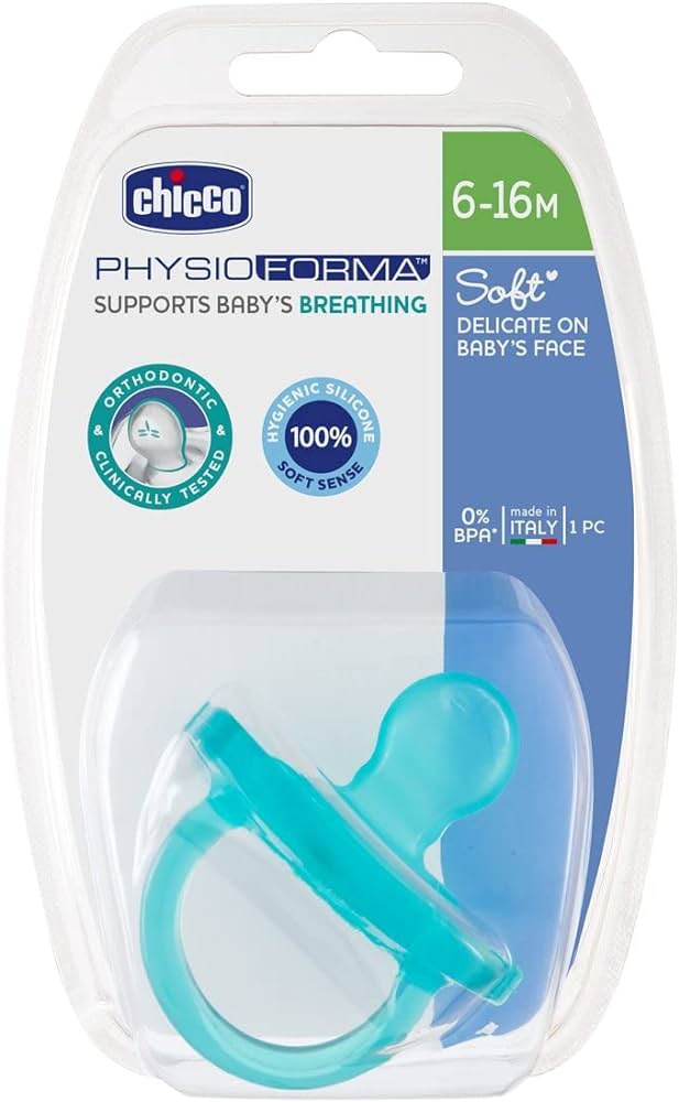 Chicco Physio Soft 6-16M 1PC B Ultra-Soft & Comfortable - Blue