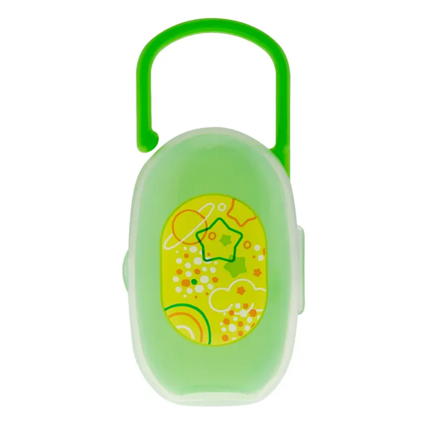 Chicco Soother Holder Keeps Pacifiers Clean & Hygienic - Green Chicco Soother Holder Keeps Pacifiers Clean & Hygienic - Green