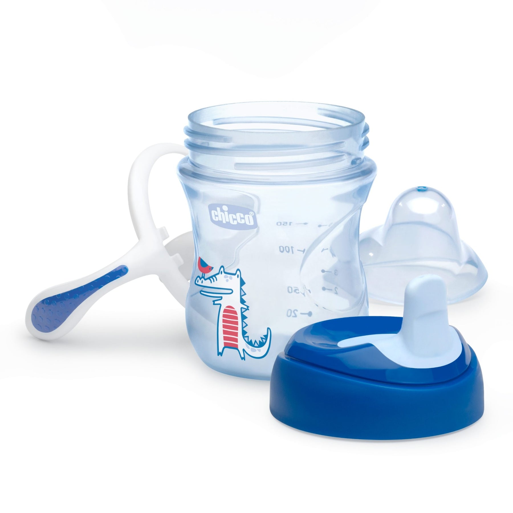 Chicco Training Cup 6M+ BOY PACK1 Spill-Proof - Blue Chicco Training Cup 6M+ BOY PACK1 Spill-Proof - Blue