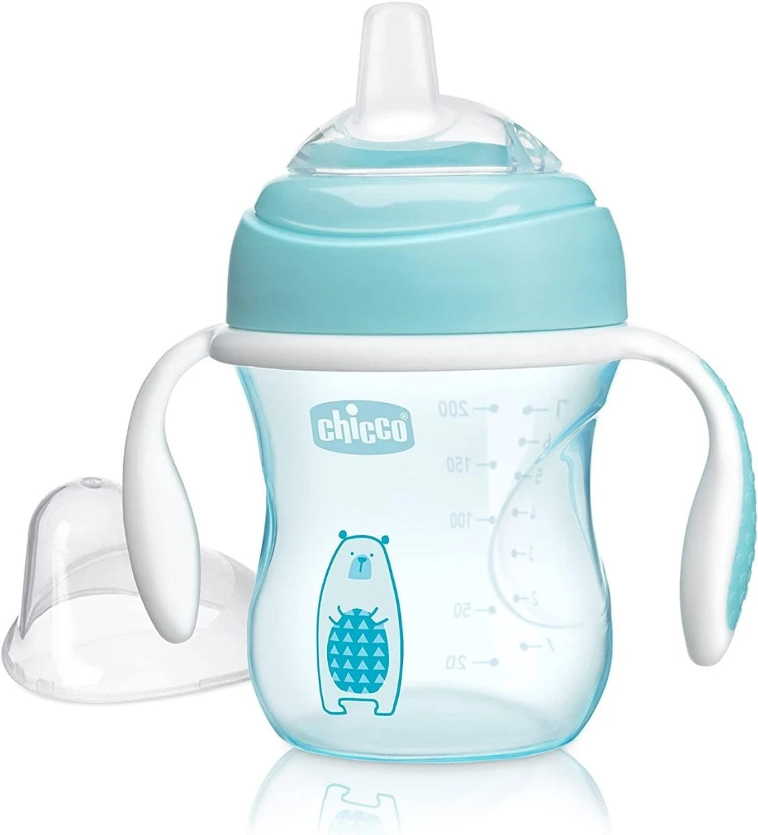 Chicco Transition Cup 4M+ BOY PACK1 Spill-Proof Design - Blue Chicco Transition Cup 4M+ BOY PACK1 Spill-Proof Design - Blue