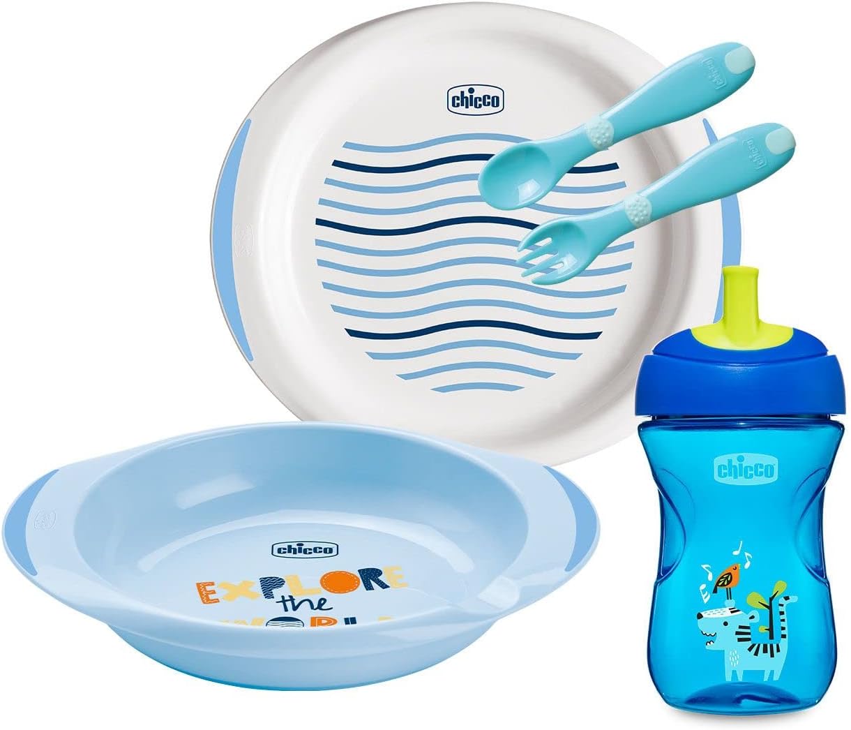 Chicco Weaning Set 12M+ Safe & Fun Mealtime for Kids Chicco Weaning Set 12M+ Safe & Fun Mealtime for Kids