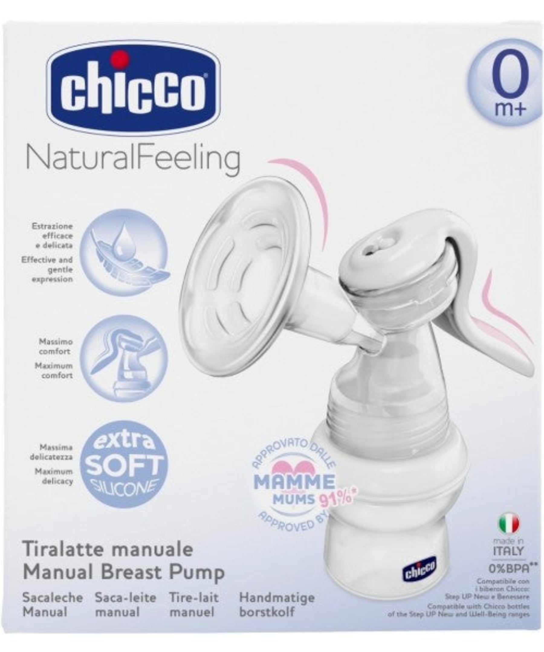 Chicco Wellbeing Manual Breast Pump Comfortable & Efficient Chicco Wellbeing Manual Breast Pump Comfortable & Efficient