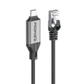 Promate CLink-RJ45 Ultra-Fast 1000Mbps Ethernet to USB-C Adapter Cable - 5m
