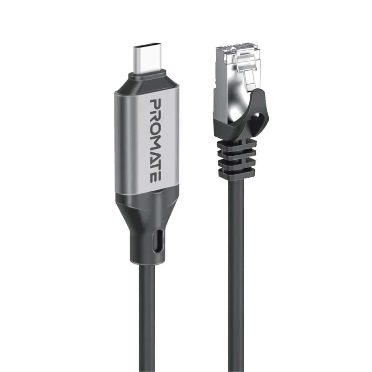 Promate CLink-RJ45 Ultra-Fast 1000Mbps Ethernet to USB-C Adapter Cable - 5m
