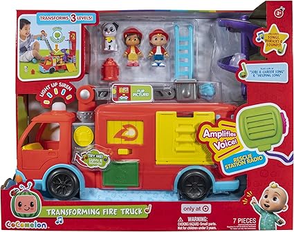 CoComelon Transforming Fire Truck Lights Sounds & Fun CoComelon Transforming Fire Truck Lights Sounds & Fun