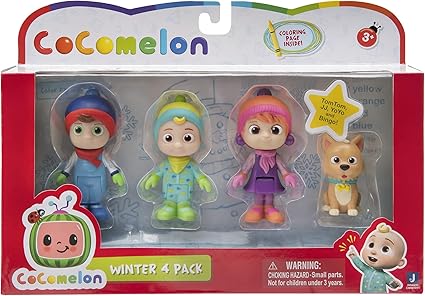 CoComelon Winter Theme 4 Figure Pack Fun