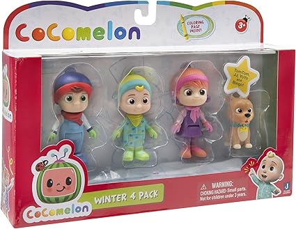 CoComelon Winter Theme 4 Figure Pack Fun & Educational Play CoComelon Winter Theme 4 Figure Pack Fun & Educational Play