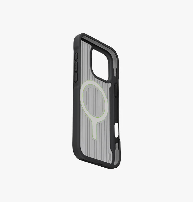 UNIQ HYBRID IPHONE 16 PRO MAGCLICK CHARGING COMBAT ACTIVE - CHARCOAL BLACK UNIQ HYBRID IPHONE 16 PRO MAGCLICK CHARGING COMBAT ACTIVE - CHARCOAL BLACK