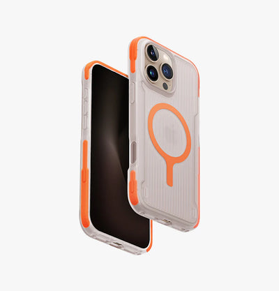 UNIQ HYBRID IPHONE 16 PRO MAGCLICK CHARGING COMBAT ACTIVE - VOLT ORANGE