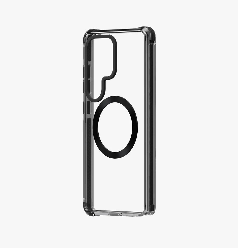 UNIQ HYBRID Galaxy S25 Ultra MagClick Charging Case – Carbon Black