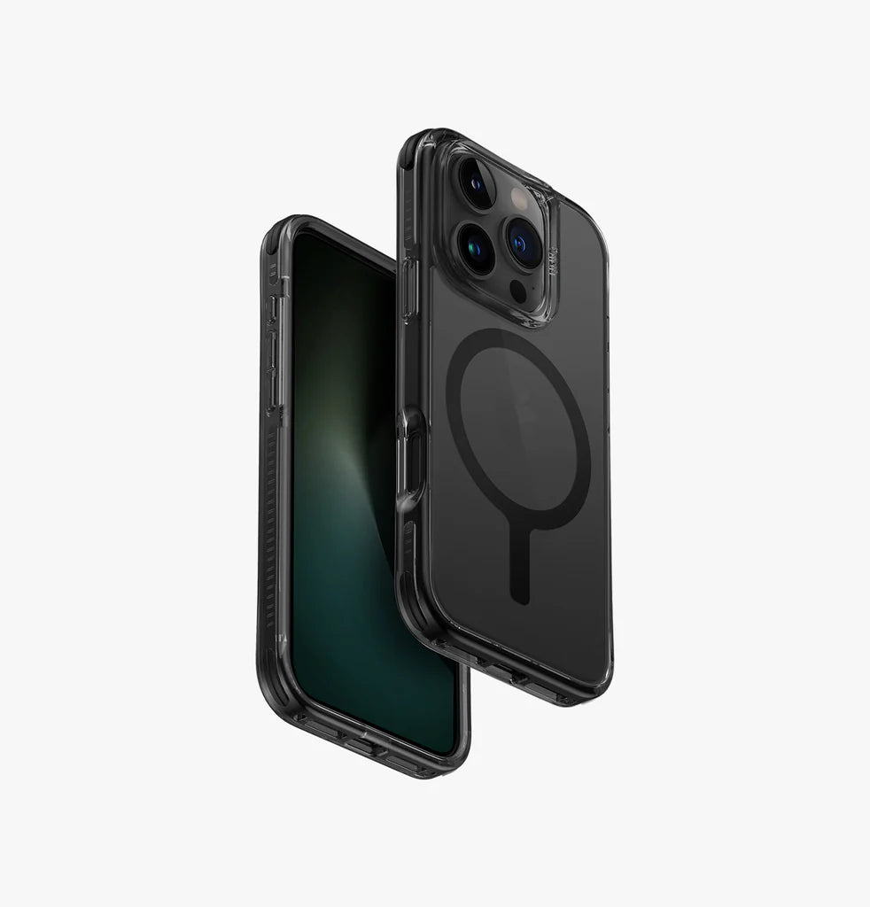 غطاء UNIQ HYBRID iPhone 16 Pro MagClick Combat – Carbon