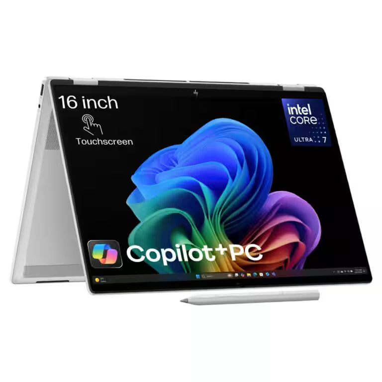 HP OmniBook X Flip 16 – Intel Ultra 7 258V, 32GB DDR5, 1TB SSD, 2K OLED 360° Touch Convertible Laptop