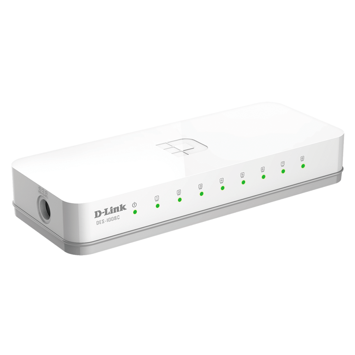 D-Link DES-1008C 8-Port 10/100 Mbps Unmanaged Switch EU plug D-Link DES-1008C 8-Port 10/100 Mbps Unmanaged Switch EU plug