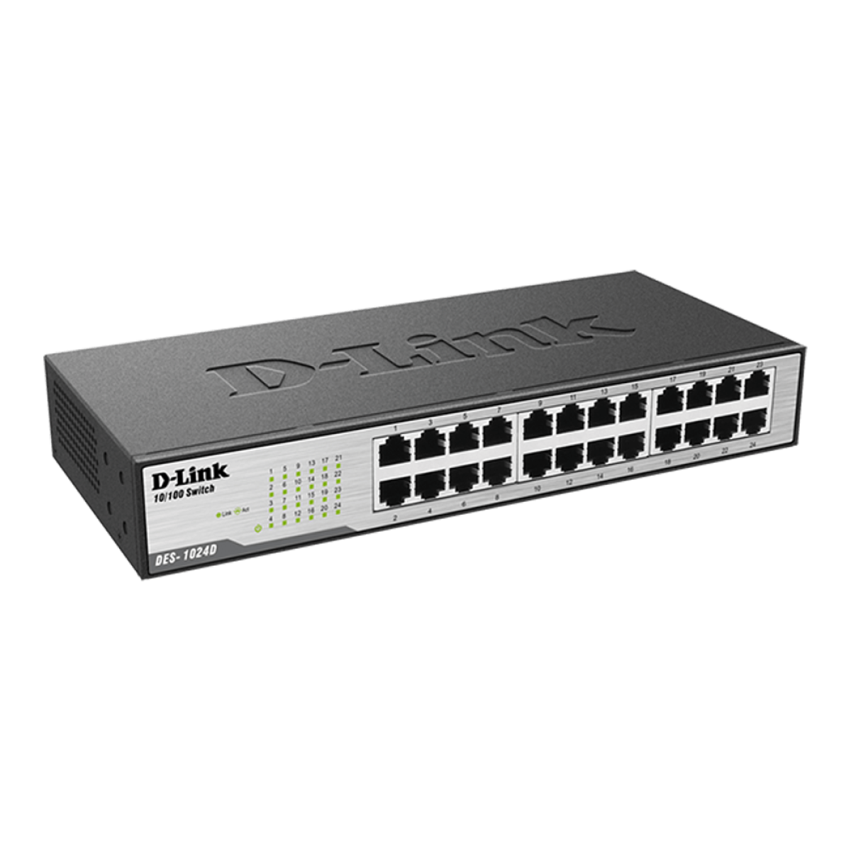 D-Link DES-1024D 24-Port Fast Ethernet Unmanaged Switch D-Link DES-1024D 24-Port Fast Ethernet Unmanaged Switch