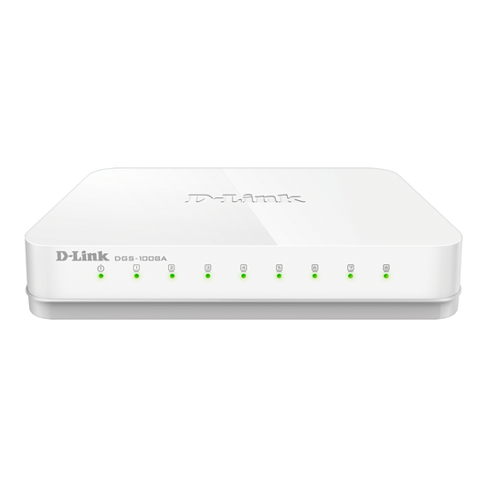 D-Link DGS-1008A مفتاح شبكة جيجابت 8 منافذ
