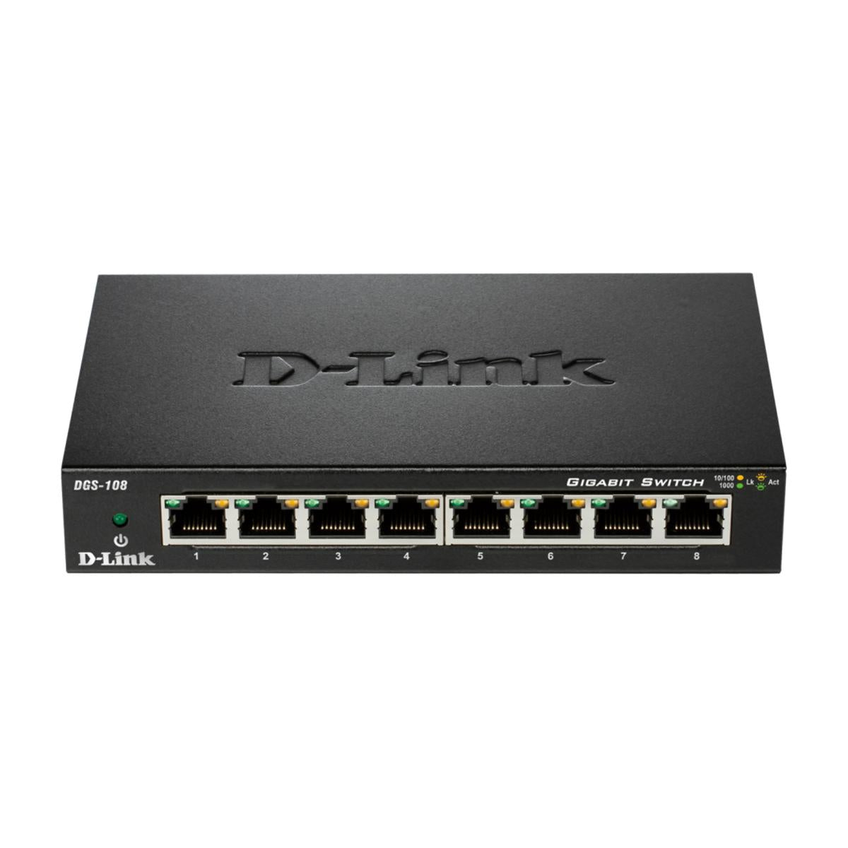 D-Link DGS-108 8-Port Gigabit Desktop Switch D-Link DGS-108 8-Port Gigabit Desktop Switch
