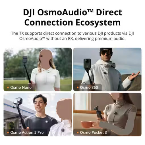 DJI Mic Mini Wireless Microphone (2 TX + 1 RX) – USB-C