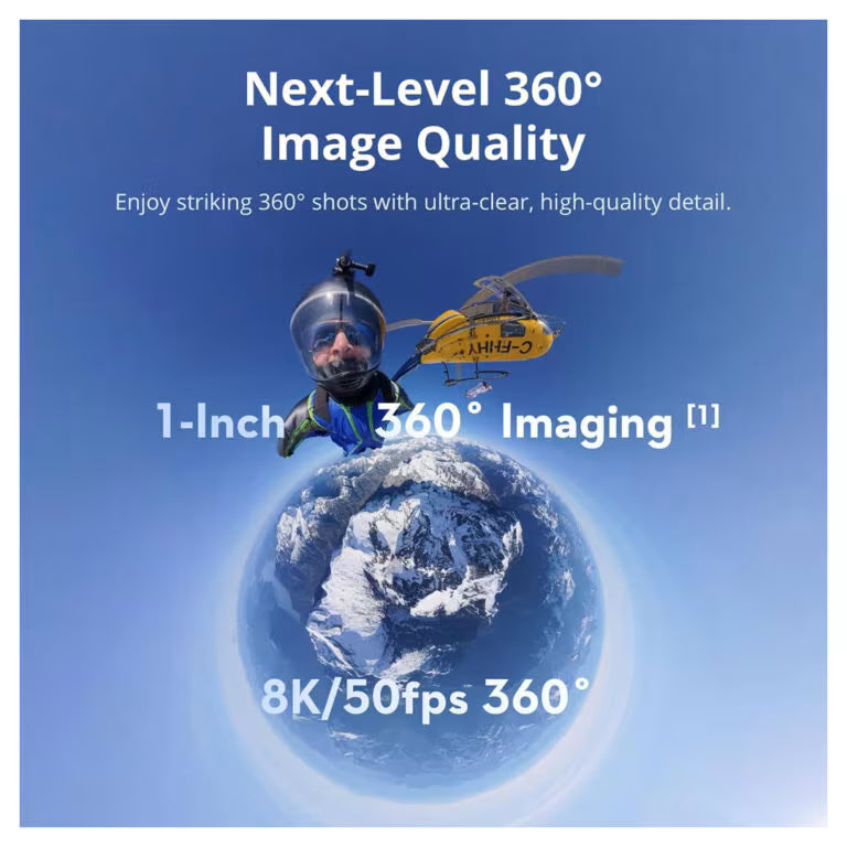 كاميرا DJI Osmo 360 Adventure Combo بدقة 8K تصوير 360°