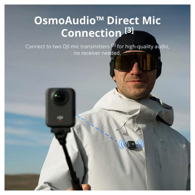 كاميرا DJI Osmo 360 Adventure Combo بدقة 8K تصوير 360°